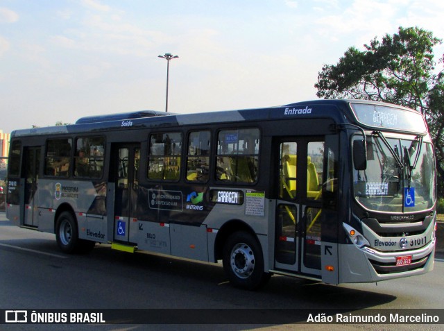 Via BH Coletivos 31011 na cidade de Belo Horizonte, Minas Gerais, Brasil, por Adão Raimundo Marcelino. ID da foto: 7057075.