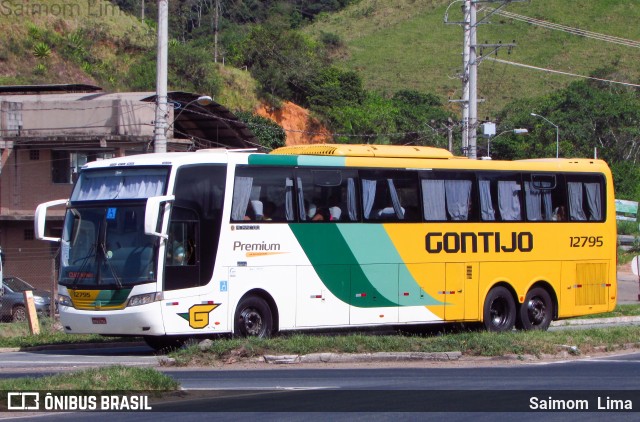 Empresa Gontijo de Transportes 12795 na cidade de Viana, Espírito Santo, Brasil, por Saimom  Lima. ID da foto: 7056479.