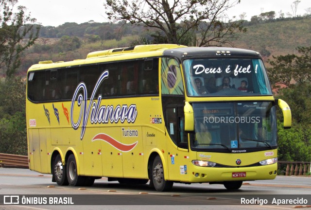 Vilanova Turismo 3008 na cidade de Congonhas, Minas Gerais, Brasil, por Rodrigo  Aparecido. ID da foto: 7057189.