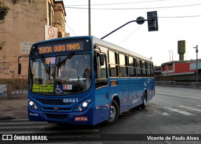 Coletur Coletivos Urbanos 40461 na cidade de Belo Horizonte, Minas Gerais, Brasil, por Vicente de Paulo Alves. Número da foto: #7057127.