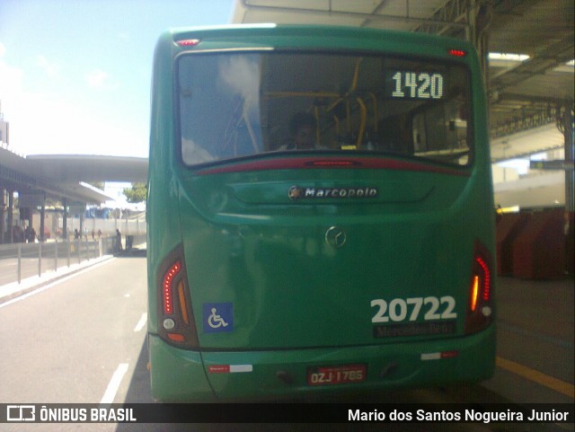 OT Trans - Ótima Salvador Transportes 20722 na cidade de Salvador, Bahia, Brasil, por Mario dos Santos Nogueira Junior. ID da foto: 7058670.