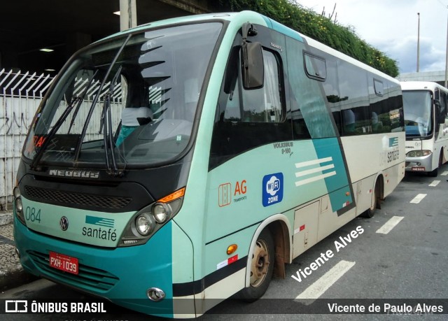 Santa Fé Transportes 084 na cidade de Belo Horizonte, Minas Gerais, Brasil, por Vicente de Paulo Alves. ID da foto: 7060085.