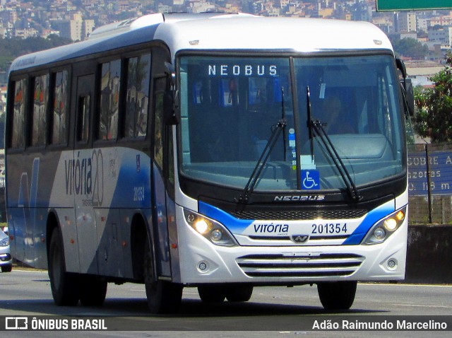 Vitória Transportes 201354 na cidade de Belo Horizonte, Minas Gerais, Brasil, por Adão Raimundo Marcelino. ID da foto: 7059649.