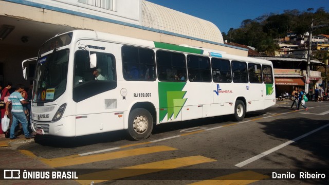 Viação Pinheiral RJ 189.007 na cidade de Barra do Piraí, Rio de Janeiro, Brasil, por Danilo  Ribeiro. ID da foto: 7059034.