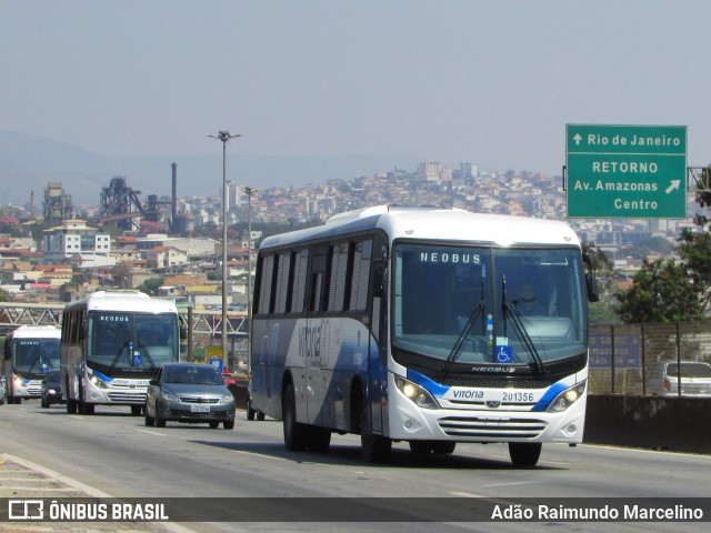 Vitória Transportes 201356 na cidade de Belo Horizonte, Minas Gerais, Brasil, por Adão Raimundo Marcelino. ID da foto: 7059603.