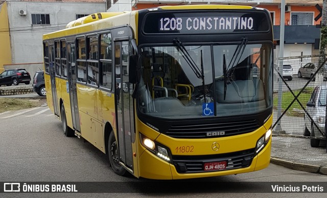 Gidion Transporte e Turismo 11802 na cidade de Joinville, Santa Catarina, Brasil, por Vinicius Petris. ID da foto: 7059854.