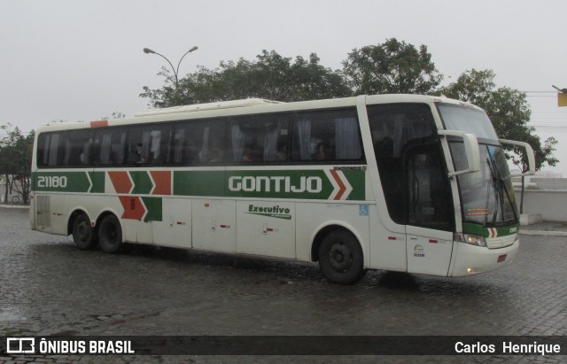 Empresa Gontijo de Transportes 21180 na cidade de Vitória da Conquista, Bahia, Brasil, por Carlos  Henrique. ID da foto: 7057984.