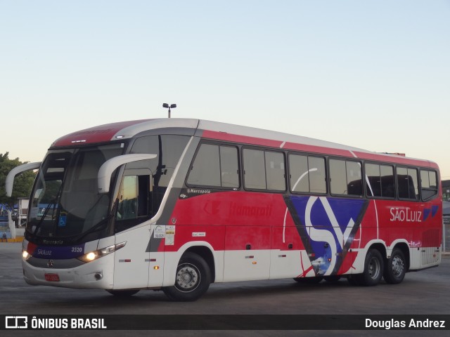 Viação São Luiz 3520 na cidade de Goiânia, Goiás, Brasil, por Douglas Andrez. Número da foto: #7058280.