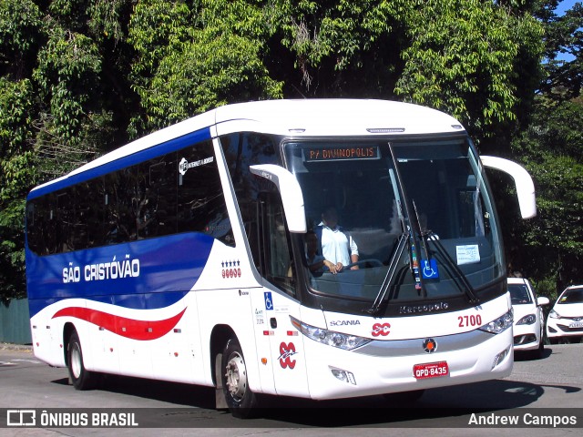 Viação São Cristóvão 2700 na cidade de São Paulo, São Paulo, Brasil, por Andrew Campos. ID da foto: 7057701.