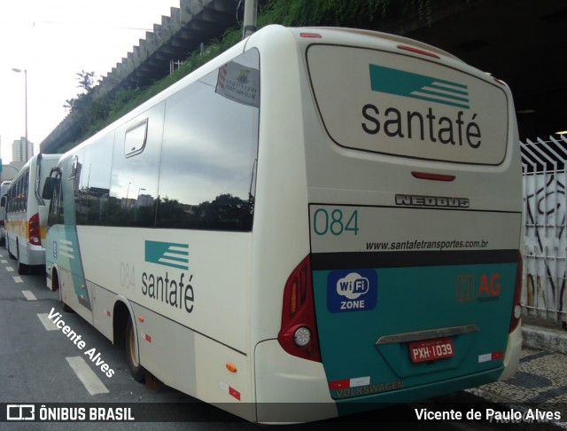 Santa Fé Transportes 084 na cidade de Belo Horizonte, Minas Gerais, Brasil, por Vicente de Paulo Alves. ID da foto: 7060093.