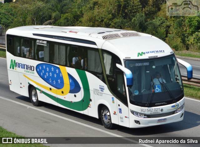 Marinho Transporte e Turismo RJ 542.021 na cidade de Santa Isabel, São Paulo, Brasil, por Rudnei Aparecido da Silva. ID da foto: 7063532.