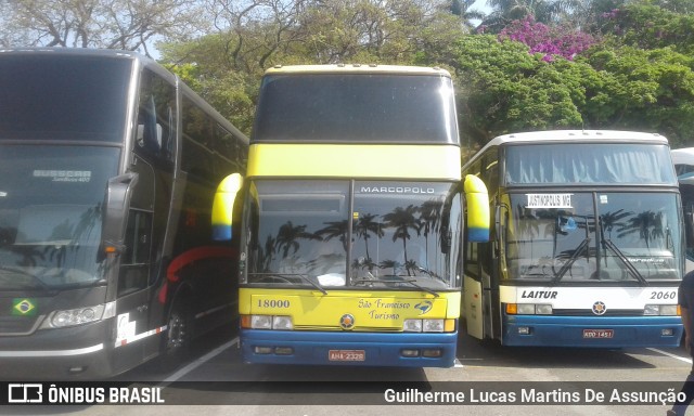 Auto Ônibus São Francisco 18000 na cidade de Aparecida, São Paulo, Brasil, por Guilherme Lucas Martins De Assunção. ID da foto: 7063288.