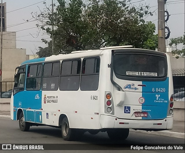 Cooper Líder > A2 Transportes 6 8420 na cidade de São Paulo, São Paulo, Brasil, por Felipe Goncalves do Vale. ID da foto: 7061640.