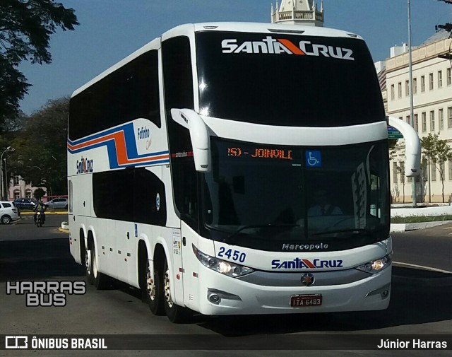 VUSC - Viação União Santa Cruz 2450 na cidade de São Leopoldo, Rio Grande do Sul, Brasil, por Júnior Harras. Número da foto: #7060713.