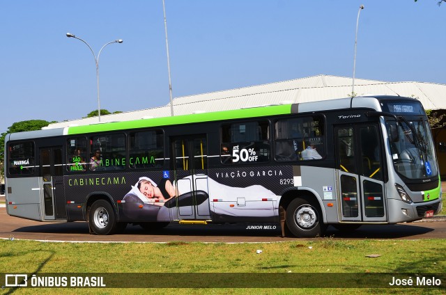 Viação Garcia 8293 na cidade de Maringá, Paraná, Brasil, por José Melo. ID da foto: 7061875.