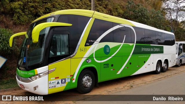 Expresso Princesa dos Campos 6437 na cidade de Valença, Rio de Janeiro, Brasil, por Danilo  Ribeiro. ID da foto: 7061024.