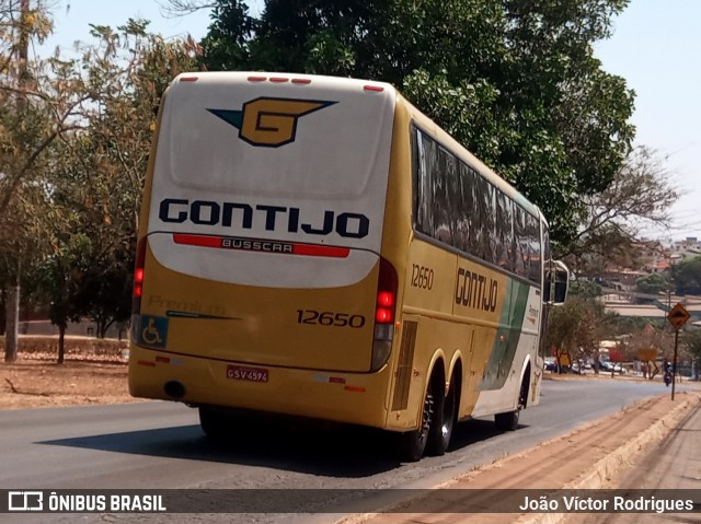 Empresa Gontijo de Transportes 12650 na cidade de Patos de Minas, Minas Gerais, Brasil, por João Víctor Rodrigues. ID da foto: 7061815.