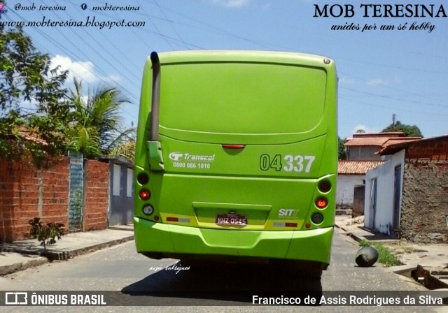 Transcol Transportes Coletivos 04337 na cidade de Teresina, Piauí, Brasil, por Francisco de Assis Rodrigues da Silva. Número da foto: #7060455.