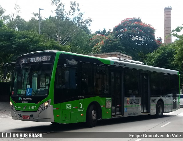 Viação Santa Brígida 1 1467 na cidade de São Paulo, São Paulo, Brasil, por Felipe Goncalves do Vale. ID da foto: 7061923.