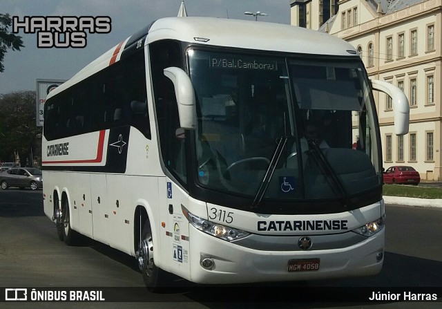 Auto Viação Catarinense 3115 na cidade de São Leopoldo, Rio Grande do Sul, Brasil, por Júnior Harras. ID da foto: 7060716.