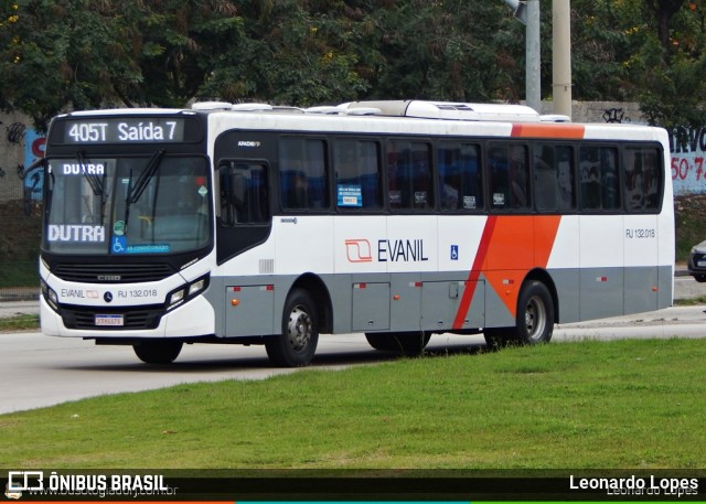 Evanil Transportes e Turismo RJ 132.018 na cidade de Rio de Janeiro, Rio de Janeiro, Brasil, por Leonardo Lopes. ID da foto: 7061695.