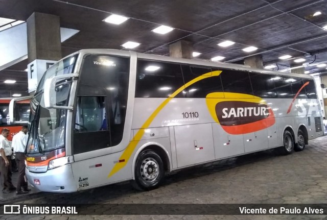 Saritur - Santa Rita Transporte Urbano e Rodoviário 10110 na cidade de Belo Horizonte, Minas Gerais, Brasil, por Vicente de Paulo Alves. Número da foto: #7066113.