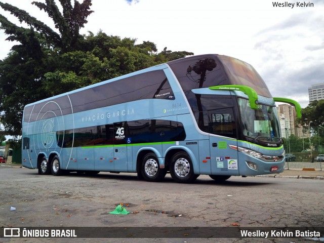 Viação Garcia 8614 na cidade de São Paulo, São Paulo, Brasil, por Weslley Kelvin Batista. ID da foto: 7064453.