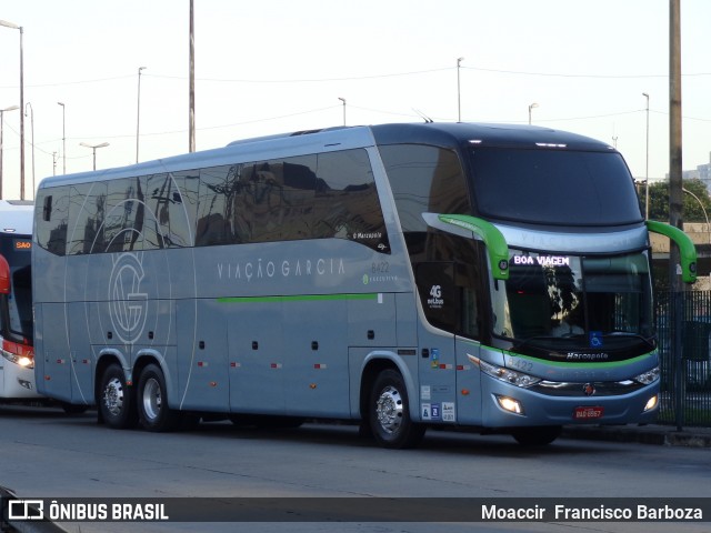 Viação Garcia 8422 na cidade de São Paulo, São Paulo, Brasil, por Moaccir  Francisco Barboza. ID da foto: 7064405.