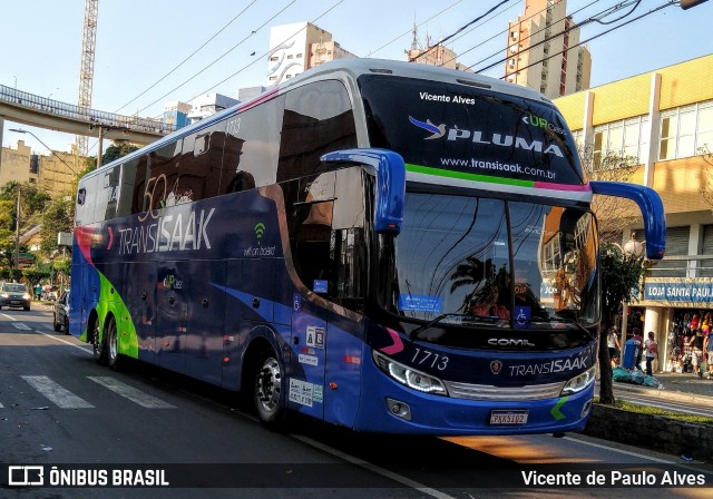 Trans Isaak Turismo 1713 na cidade de Aparecida, São Paulo, Brasil, por Vicente de Paulo Alves. ID da foto: 7066084.