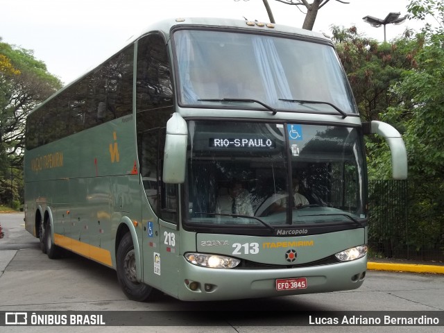 Viação Itapemirim 213 na cidade de São Paulo, São Paulo, Brasil, por Lucas Adriano Bernardino. ID da foto: 7064040.