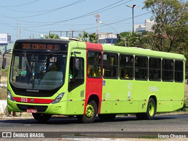 Transportes São Cristóvão 02553 na cidade de Teresina, Piauí, Brasil, por Ícaro Chagas. ID da foto: 7065170.