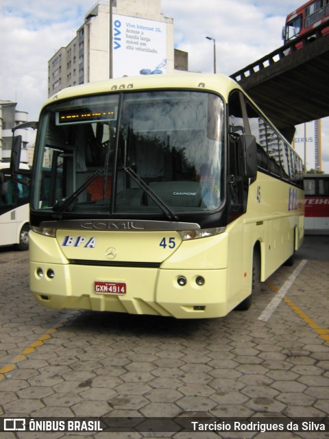 BPA Transportes 45 na cidade de Belo Horizonte, Minas Gerais, Brasil, por Tarcisio Rodrigues da Silva. ID da foto: 7064764.