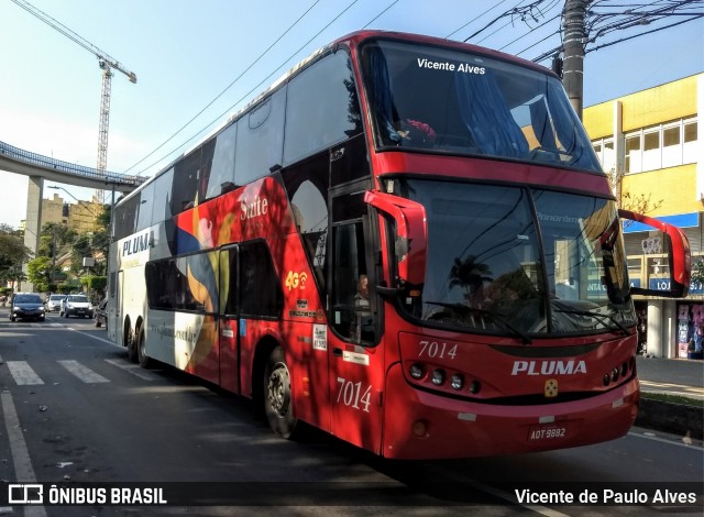 Pluma Conforto e Turismo 7014 na cidade de Aparecida, São Paulo, Brasil, por Vicente de Paulo Alves. ID da foto: 7065857.