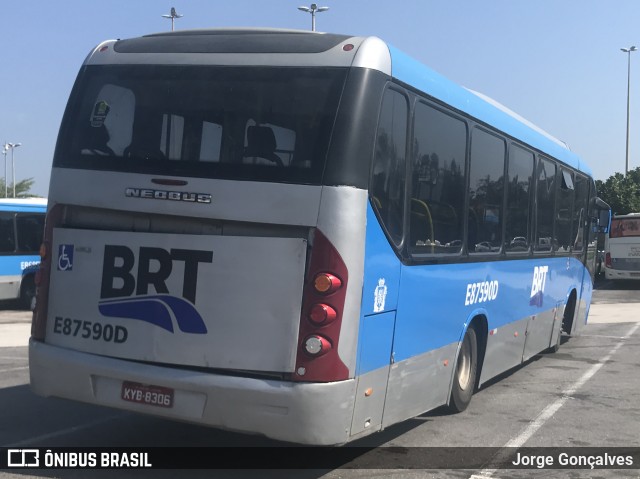 Expresso Pégaso E87590D na cidade de Rio de Janeiro, Rio de Janeiro, Brasil, por Jorge Gonçalves. ID da foto: 7068076.