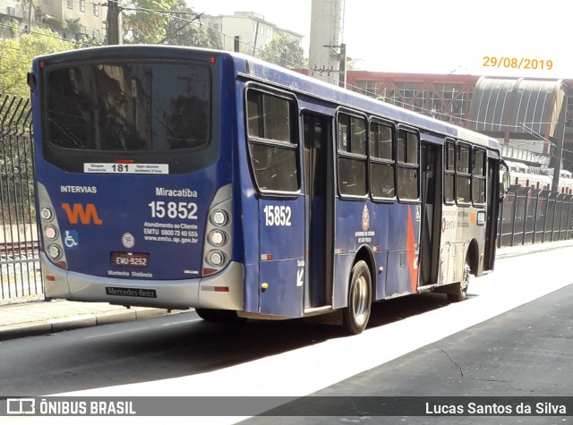 Viação Miracatiba 15.852 na cidade de São Paulo, São Paulo, Brasil, por Lucas Santos da Silva. Número da foto: #7067198.