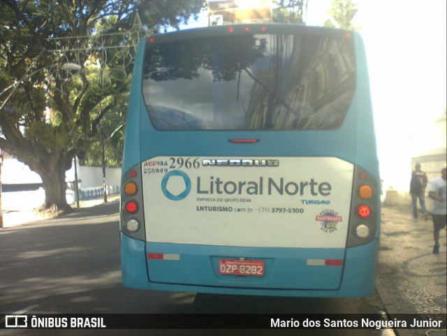 Viação Litoral Norte 2966 na cidade de Salvador, Bahia, Brasil, por Mario dos Santos Nogueira Junior. Número da foto: #7066684.