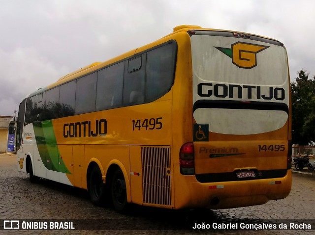 Empresa Gontijo de Transportes 14495 na cidade de Vitória da Conquista, Bahia, Brasil, por João Gabriel Gonçalves da Rocha. ID da foto: 7067094.