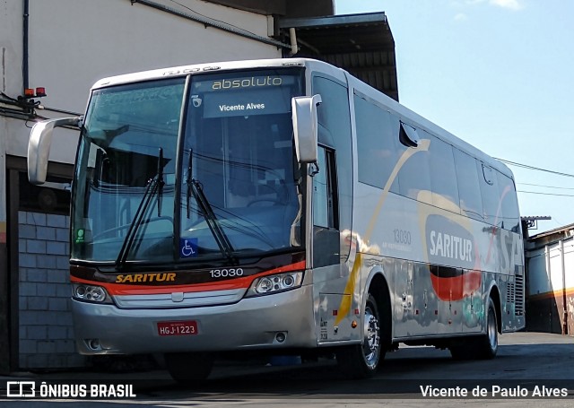 Saritur - Santa Rita Transporte Urbano e Rodoviário 13030 na cidade de Belo Horizonte, Minas Gerais, Brasil, por Vicente de Paulo Alves. ID da foto: 7068933.