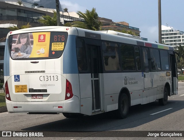 Transportes Barra C13113 na cidade de Rio de Janeiro, Rio de Janeiro, Brasil, por Jorge Gonçalves. ID da foto: 7067986.