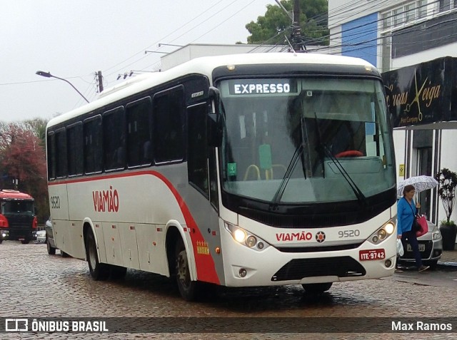 Empresa de Transporte Coletivo Viamão 9520 na cidade de Viamão, Rio Grande do Sul, Brasil, por Max Ramos. ID da foto: 7066561.