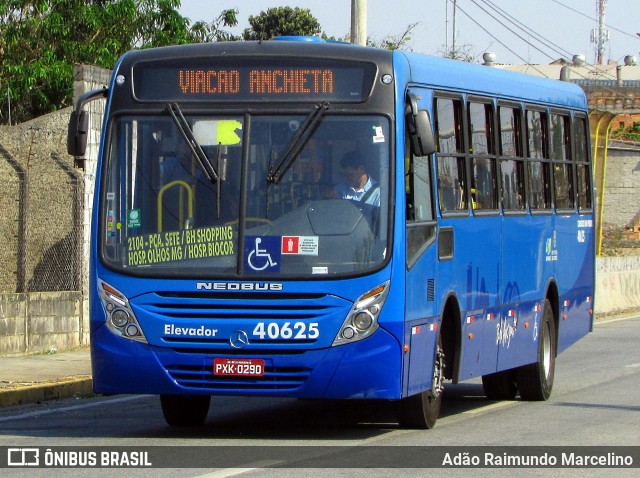 Viação Anchieta 40625 na cidade de Belo Horizonte, Minas Gerais, Brasil, por Adão Raimundo Marcelino. ID da foto: 7071703.