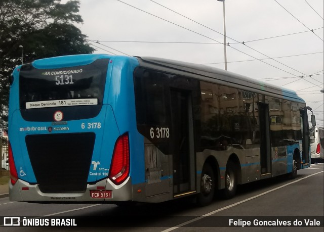 Viação Paratodos > São Jorge > Metropolitana São Paulo > Mobibrasil 6 3178 na cidade de São Paulo, São Paulo, Brasil, por Felipe Goncalves do Vale. ID da foto: 7071450.