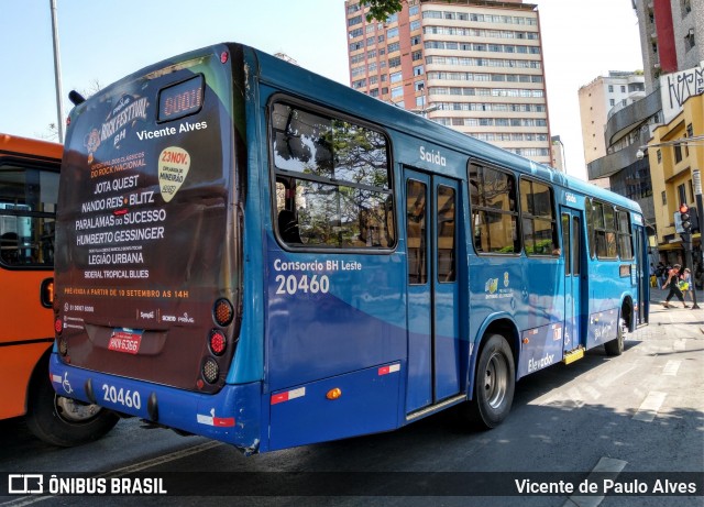 SM Transportes 20460 na cidade de Belo Horizonte, Minas Gerais, Brasil, por Vicente de Paulo Alves. Número da foto: #7070627.