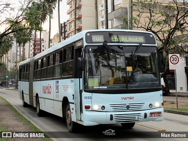 Empresa de Transporte Coletivo Viamão 8020 na cidade de Porto Alegre, Rio Grande do Sul, Brasil, por Max Ramos. ID da foto: 7073713.