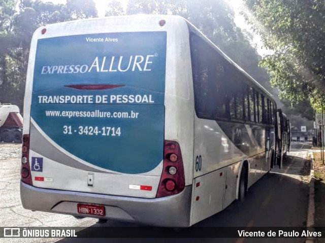 Expresso Allure 60 na cidade de Matozinhos, Minas Gerais, Brasil, por Vicente de Paulo Alves. ID da foto: 7073635.