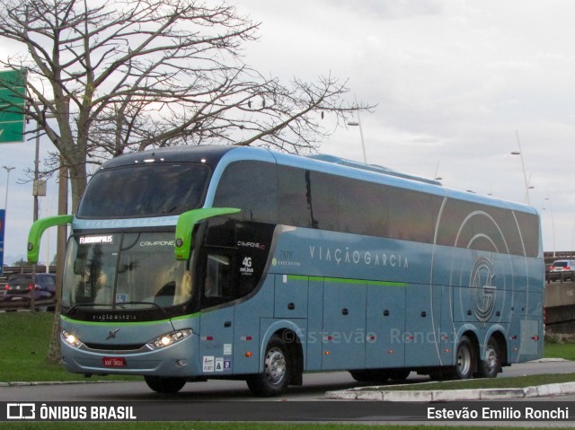 Viação Garcia 7879 na cidade de Florianópolis, Santa Catarina, Brasil, por Estevão Emilio Ronchi. ID da foto: 7074482.