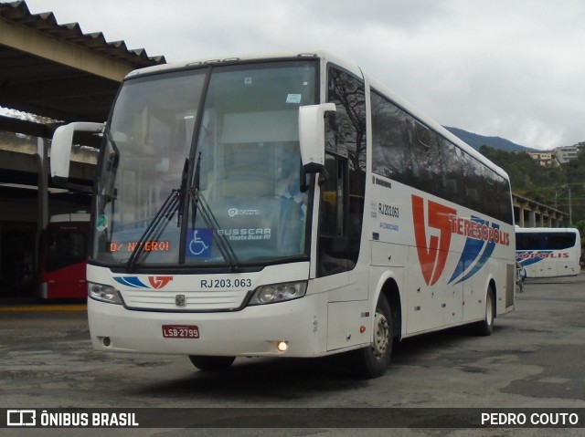 Viação Teresópolis RJ 203.063 na cidade de Teresópolis, Rio de Janeiro, Brasil, por PEDRO COUTO. Número da foto: #7073278.