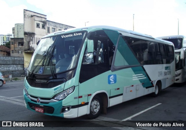 Santa Fé Transportes 099 na cidade de Belo Horizonte, Minas Gerais, Brasil, por Vicente de Paulo Alves. Número da foto: #7073695.