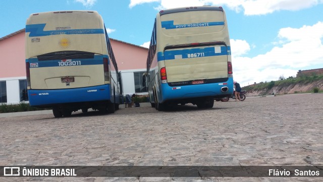 Viação Novo Horizonte 1003011 na cidade de Barra da Estiva, Bahia, Brasil, por Flávio  Santos. Número da foto: #7073219.