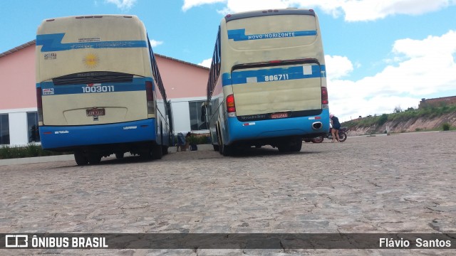 Viação Novo Horizonte 1003011 na cidade de Barra da Estiva, Bahia, Brasil, por Flávio  Santos. ID da foto: 7073219.